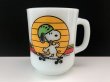 画像1: ファイヤーキング スヌーピー スケートボード スケボー マグカップ USA ヴィンテージ PEANUTS Fire-king SNOOPY (1)