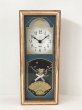 画像1: ヴィンテージ ウォールクロック ELGIN社製 花 フラワー シャドーボックス 壁掛け時計 1960's 1970's アンティーク ビンテージ (1)