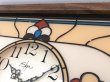画像10: ヴィンテージ ウォールクロック ELGIN社製 ステンドグラス風 シャドーボックス 壁掛け時計 1960's 1970's アンティーク ビンテージ (10)