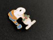 画像2: USA スヌーピー ヴィンテージ ブローチ バッジ ピン AVIVA 1970's 1980's SNOOPY PEANUTS (2)