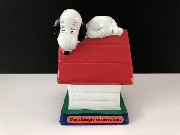 画像1: 1970's ヴィンテージ スヌーピー ドッグハウス メッセージドール usa vintage SNOOPY (1)