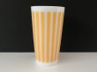 画像1: ヘーゼルアトラス キャンディストライプ 黄色 イエロー ミルクガラスタンブラー vintage HAZEL ATLAS ヴィンテージ (1)