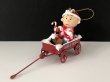 画像1: チャーリーブラウン WAGON ワゴン ラジオフライヤー TOY オーナメント SNOOPY スヌーピー PEANUTS (1)