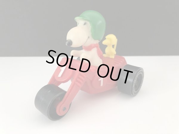 画像1: 1970's ヴィンテージ Child Guidance SCOOTER TOYスヌーピー ウッドストック USA PEANUTS (1)