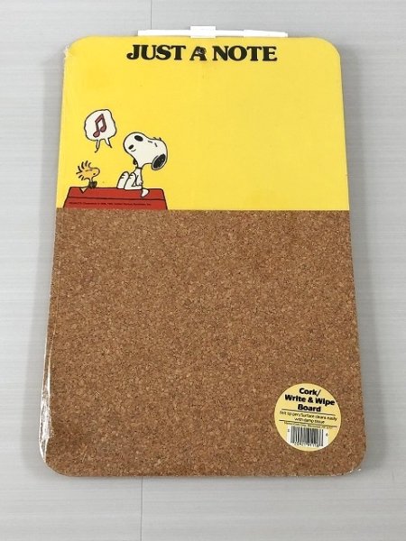 画像1: スヌーピー ウッドストック ヴィンテージ Cork/ Write＆Wipe Boad コルクボード USA SNOOPY PEANUTS (1)