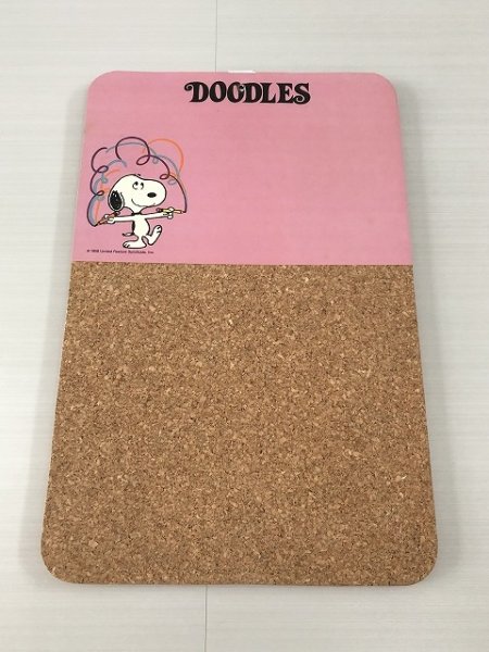 画像1: スヌーピー ヴィンテージ Cork/ Write＆Wipe Boad コルクボード USA SNOOPY PEANUTS (1)