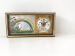 画像3: ヴィンテージ ウォールクロック 虹 お花 フラワー キノコ シャドーボックス 壁掛け時計 置時計 1970's アンティーク ビンテージ (3)