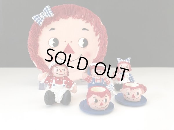 画像1: ラガディアン&アンディ Raggedy ann andy ミニチュア ティーセット ヴィンテージ USA vintage (1)