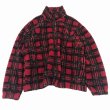 画像1: USED WOOLRICH ウールリッチ チェック ハーフジップ フリースジャケット (1)