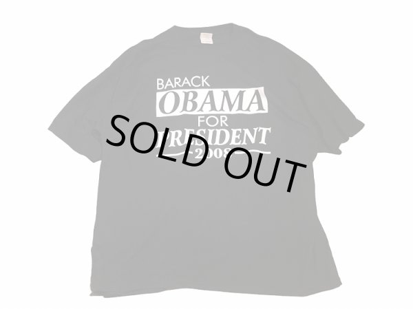 画像1: USED 半袖Tシャツ 2008年 オバマ大統領 S/S Tee  (1)