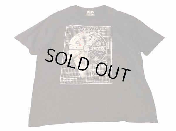 画像1: USED STARWARS スターウォーズ ミレニアムファルコン 半袖Tシャツ S/S Tee  (1)