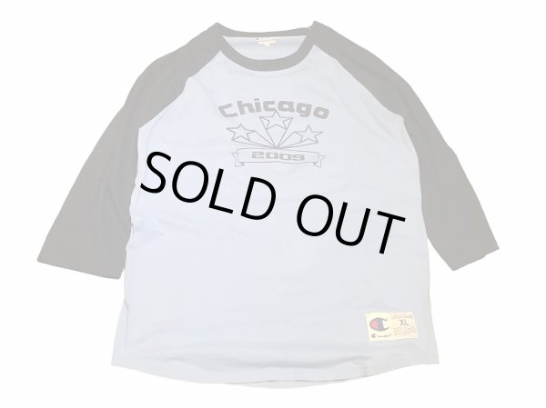 画像1: USED Champion チャンピオン 七分丈 ラグラン Tシャツ (1)