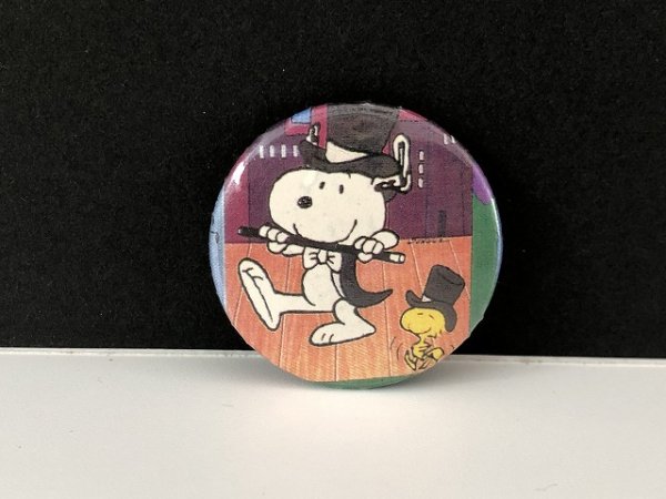 画像1: PEANUTS スヌーピー ウッドストック SNOOPY ヴィンテージ 缶バッジ 缶バッチ USA vintage  (1)