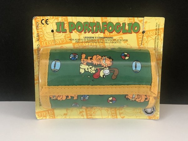 画像1: ITALY ヴィンテージ ガーフィールド ナイロンウォレット 財布 Garfield 2000's  (1)