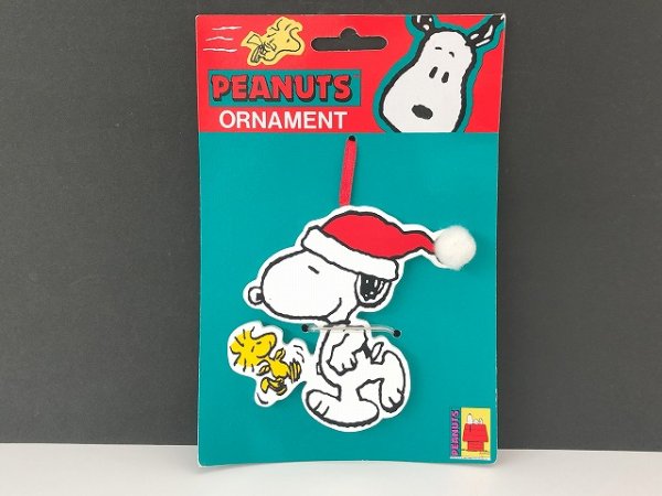 画像1: 未使用 デッドストック ヴィンテージ スヌーピー ウッドストック WOOD ウッド オーナメント SNOOPY PEANUTS USA (1)