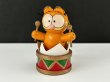 画像1: USA ヴィンテージ ガーフィールド 木製 ウッド オーナメント Garfield Dakin (1)