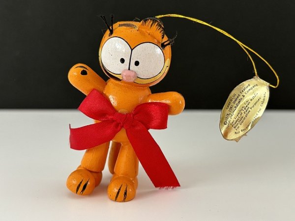 画像1: USA ヴィンテージ ガーフィールド 木製 ウッド オーナメント Garfield Dakin (1)