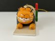 画像1: USA ヴィンテージ ガーフィールド 木製 ウッド オーナメント Garfield Dakin (1)