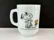 画像1: ファイヤーキング スヌーピー ジョイ JOY マグカップ ヴィンテージ USA PEANUTS Fire-king SNOOPY (1)