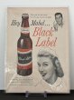 画像2: CARLING Black Label LIFE誌 1957年 ビンテージ広告 切り取り アドバタイジング ポスター (2)