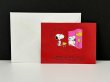 画像2: HALLMARK スヌーピー PEANUTS バレンタイン シール カード 封筒セット USA (2)