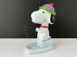 画像1: スヌーピー 釣り フィッシング FLAMBRO フィギュア 置物 USA ヴィンテージ SNOOPY (1)