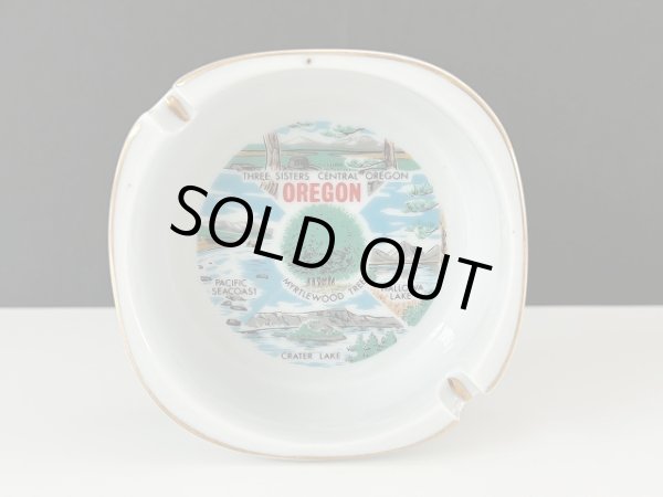 画像1: USA ヴィンテージ スーベニア アッシュトレイ オレゴン州 灰皿 OREGON vintage souvenir ashtray (1)