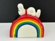 画像1: 1970's Determined社製 ビンテージ スヌーピー レインボー Rainbow コインバンク 貯金箱 vintage USA SNOOPY (1)