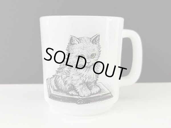 画像1: グラスベイク CAT キャット 猫 ネコ ねこ マグ ヴィンテージ Glasbake (1)