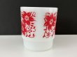 画像2: ファイヤーキング フラワーモチーフ Fire-king USA ヴィンテージ (2)