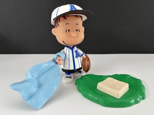 画像1: ライナス LINUS ベースボール 野球 フィギュア ドール USA SNOOPY スヌーピー オールド ヴィンテージ (1)