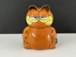 画像1: USA ヴィンテージ ENESCO ガーフィールド つまようじ入れ 綿棒入れ 小物入れ 置物 Garfield 1980s (1)