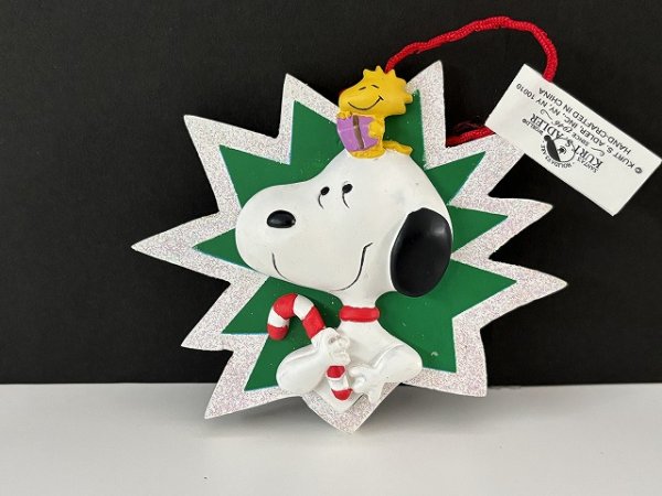 画像1: デッドストック ヴィンテージ スヌーピー 壁掛け飾り WOOD ウッド オーナメント SNOOPY PEANUTS USA (1)