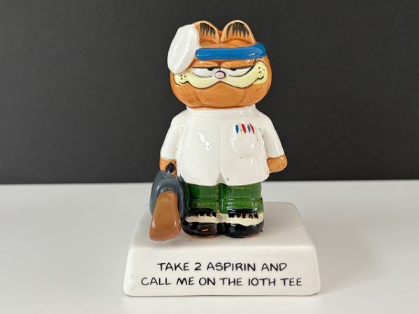 画像1: USA ヴィンテージ ENESCO ガーフィールド 置物 Garfield 1980s (1)