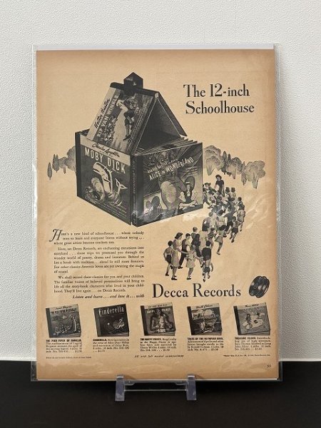 画像1: ビンテージ LIFE誌 1946年 アート ビンテージ広告 切り取り アドバタイジング ポスター (1)