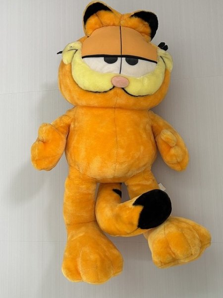 画像1: 約70センチ!特大ビッグサイズ USA ガーフィールド ぬいぐるみ Garfield オールド  (1)