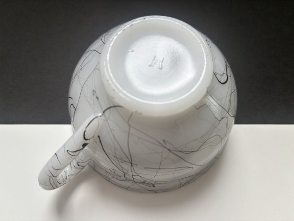 画像7: ヘーゼルアトラス ミッドナイトマジック C&S カップ&ソーサー HazelAtlas 1940's 1950's (7)