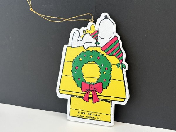 画像2: ヴィンテージ スヌーピー WOOD ウッド オーナメント SNOOPY PEANUTS USA (2)