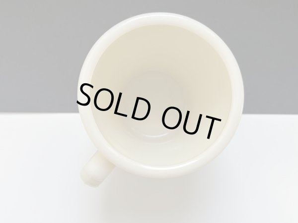 画像5: 【S様のみご購入いただけます】ファイヤーキング シェービングマグ フラットボトム アイボリー ダークアイボリー マグカップ GLASS刻印 Fire-king USA ヴィンテージ (5)