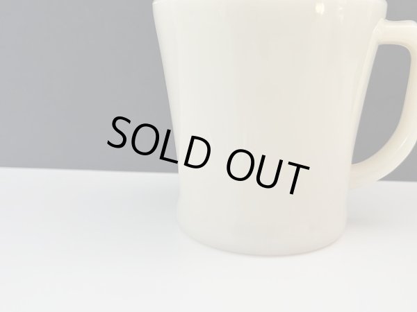 画像8: 【S様のみご購入いただけます】ファイヤーキング シェービングマグ フラットボトム アイボリー ダークアイボリー マグカップ GLASS刻印 Fire-king USA ヴィンテージ (8)