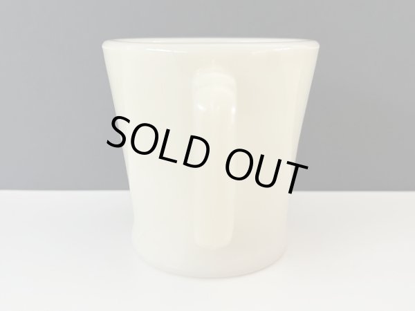 画像4: 【S様のみご購入いただけます】ファイヤーキング シェービングマグ フラットボトム アイボリー ダークアイボリー マグカップ GLASS刻印 Fire-king USA ヴィンテージ (4)