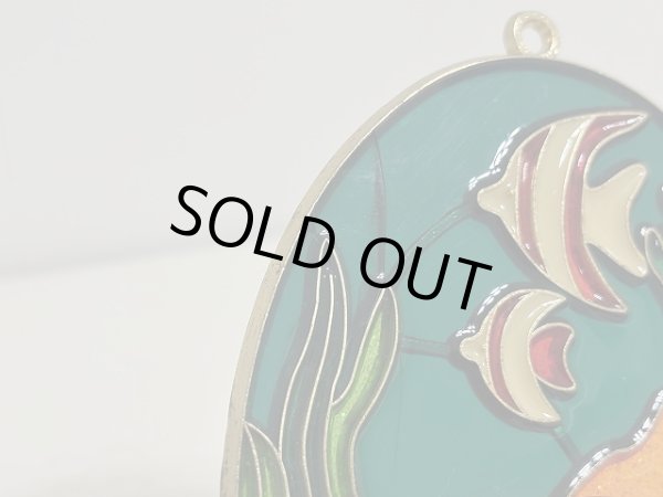 画像4: ステンドグラス風 ウォールデコ サンキャッチャー 海の生き物 壁掛け飾り USA オールド ヴィンテージ vintage (4)