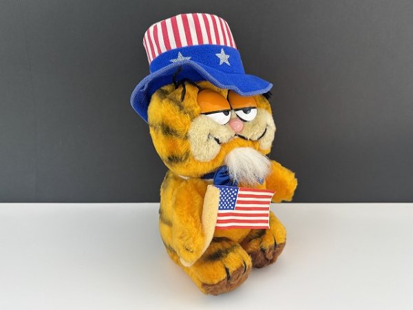 画像3: USA ヴィンテージ ガーフィールド ぬいぐるみ Garfield 1980s アメリカ アンクルサム 星条旗 (3)