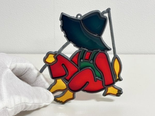 画像1: ステンドグラス風 ウォールデコ サンキャッチャー 壁掛け飾り USA オールド ヴィンテージ vintage (1)