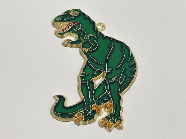 画像2: ステンドグラス風 ウォールデコ サンキャッチャー 恐竜 壁掛け飾り USA オールド ヴィンテージ vintage (2)