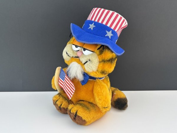 画像2: USA ヴィンテージ ガーフィールド ぬいぐるみ Garfield 1980s アメリカ アンクルサム 星条旗 (2)