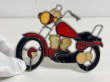 画像1: ステンドグラス風 ウォールデコ サンキャッチャー バイク 壁掛け飾り USA オールド ヴィンテージ vintage (1)