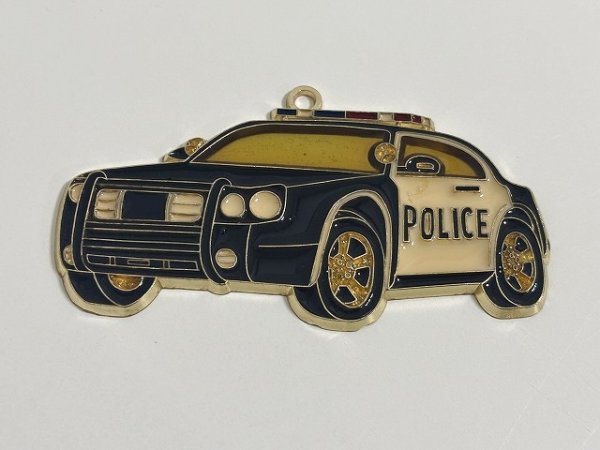 画像2: ステンドグラス風 ウォールデコ POLICE サンキャッチャー 壁掛け飾り USA オールド ヴィンテージ vintage (2)