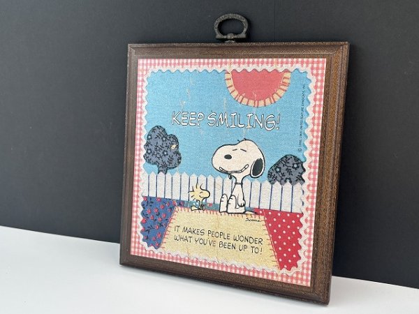 画像2: ヴィンテージ スヌーピー 1980's HALLMARK WALL PLAQUE 壁掛け 飾り SNOOPY PEANUTS MADE IN USA (2)
