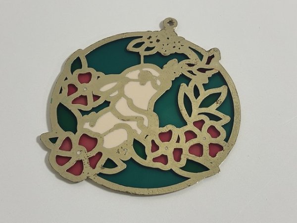 画像3: ステンドグラス風 ウォールデコ サンキャッチャー うさぎ 鳥 壁掛け飾り USA オールド ヴィンテージ vintage (3)